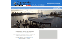 Desktop Screenshot of chesapeakeboatlifts.com
