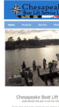 Mobile Screenshot of chesapeakeboatlifts.com